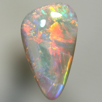SOLID SEMI BLACK OPAL Very bright rolling flashes of red to orange to yellow. With VIDEO